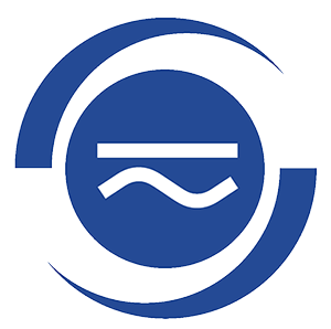 nelfo logo i blått